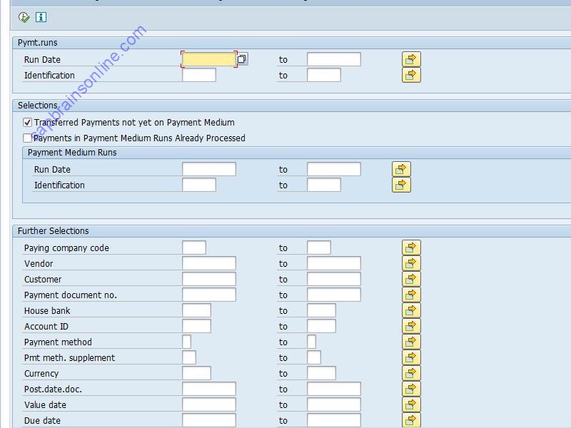 FBPM2 SAP Tcode For Status Report